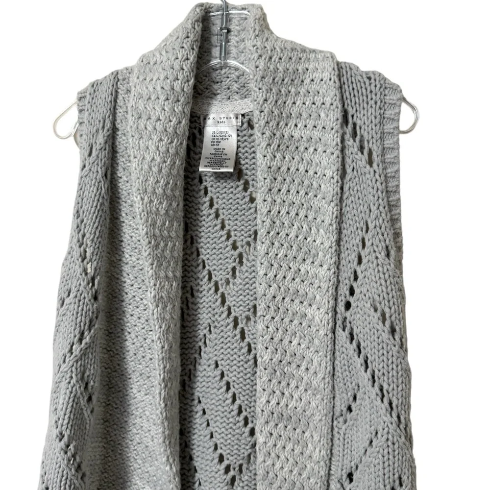 Max Studio Kids Girls Size 10/12 Gray Sweater